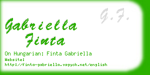 gabriella finta business card